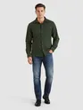 Olive Green Solid Corduroy Shirt