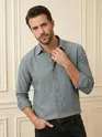 Grey Crinkled Shirt