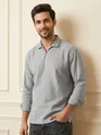 Light Grey Pullover Kurta Shirt