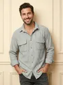 Buy men's textured shirts online at low price, 
