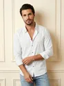 White Smooth Fit Solid Shirt