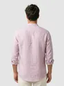 Mauve Linen Striped Shirt