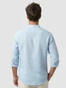 Sky Blue Linen Striped Shirt