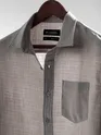 Beige Linen Textured Shirt