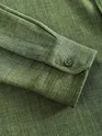 Dark Olive Linen Textured Shirt