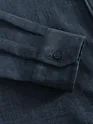 Navy Linen Textured Shirt