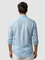 Sky Blue Linen Textured Shirt
