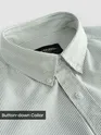 Green Oxford Striped Shirt