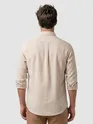 Beige Oxford Striped Shirt