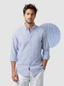 Blue Oxford Striped Shirt