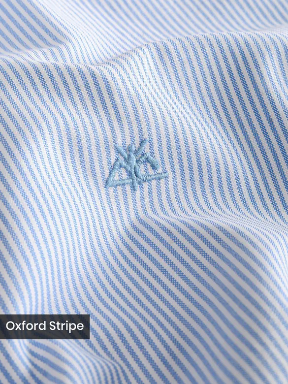 Blue Oxford Striped Shirt
