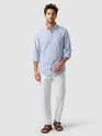 Blue Oxford Striped Shirt