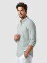 Green Oxford Striped Shirt