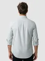 Grey Oxford Striped Shirt