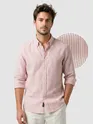 Pink Oxford Striped Shirt