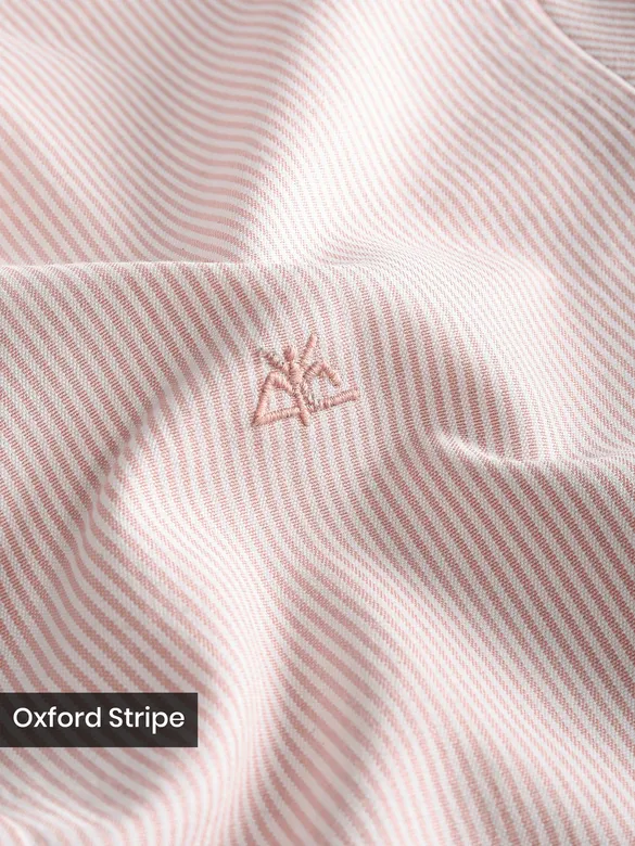 Pink Oxford Striped Shirt