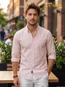 Pink Oxford Striped Shirt