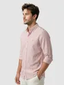 Pink Oxford Striped Shirt