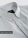 Grey Oxford Striped Shirt