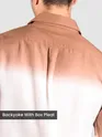 Brown Cotton Ombre Shirt