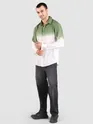 Green Cotton Ombre Shirt
