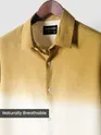 Mustard Cotton Ombre Shirt