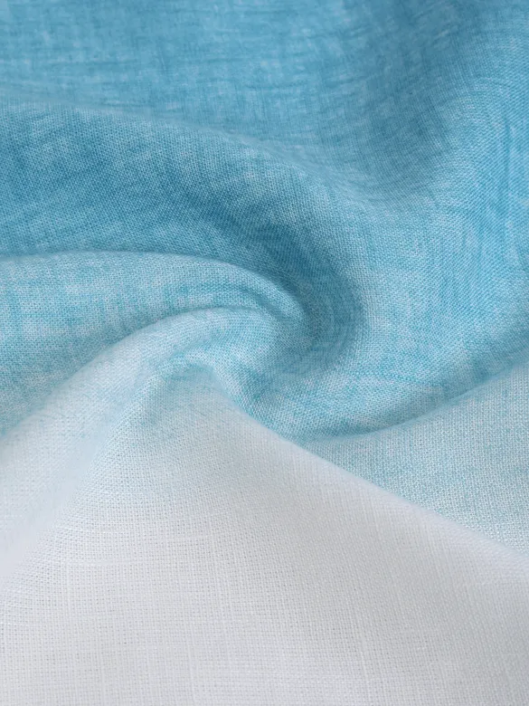 Sky Blue Cotton Ombre Shirt