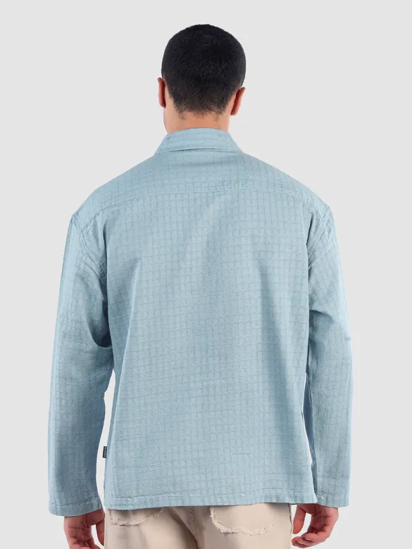 Sky Blue Pullover Kurta Shirt