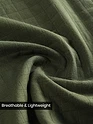 Military Green Waffle Button-Down Cotton Shirt