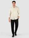 Off-White Waffle Button-Down Cotton Shirt