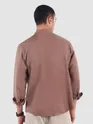 Mauve Breezy Stand Collar Shirt