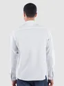 White Breezy Stand Collar Shirt