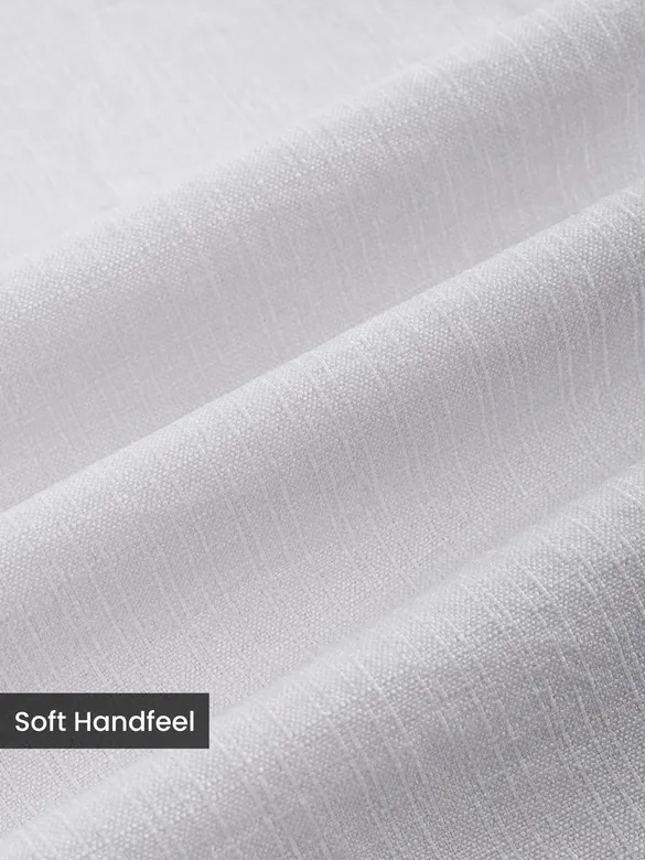 White Breezy Stand Collar Shirt
