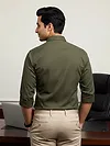 Army Green - Plain Cotton Shirts