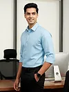 Sky Blue - Plain Cotton Shirts