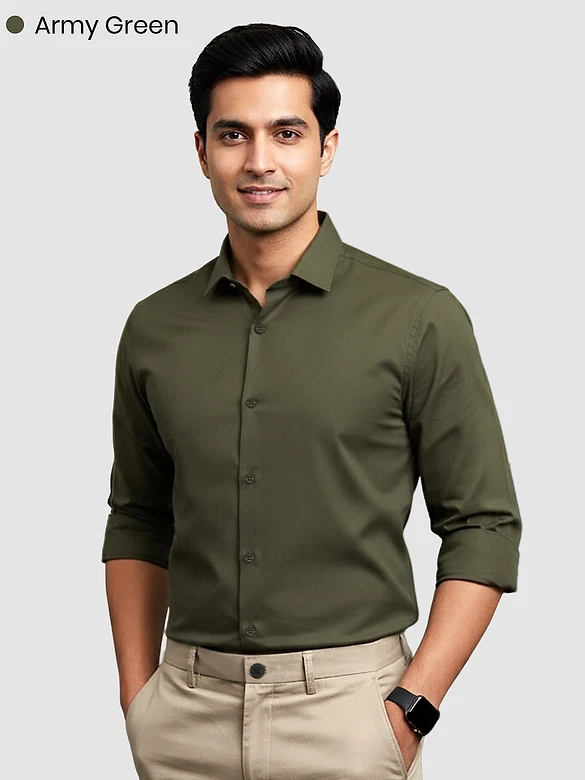 Pick Any 2 - Plain Cotton Shirts Combo