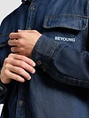 Dark Blue Dual Pocket Denim Shirt