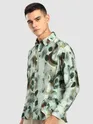Green Ethereal Printed Shirt