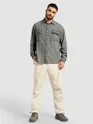 Light Grey Dual Pocket Denim Shirt