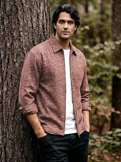 Mauve Color Blast Shacket
