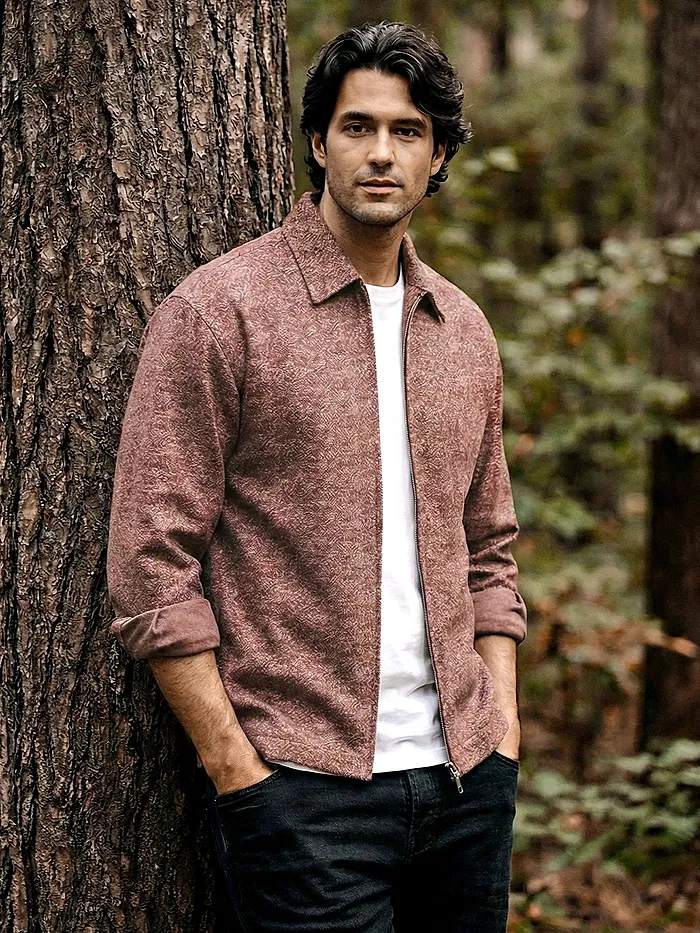 Mauve Color Blast Shacket
