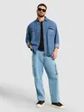 Mid Blue Dual Pocket Denim Shirt