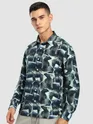 Navy Ethereal Printed Shirt