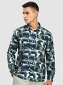 Navy Ethereal Printed Shirt