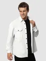 White Recycled Flannel Shirt