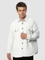 White Recycled Flannel Shirt