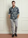 Navy Ethereal Printed Shirt