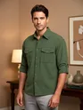 Olive Roll Up Sleeve Shirt