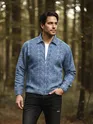 Airforce Blue Color Blast Shacket