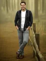 Black Striped Cotton Corduroy Shirt